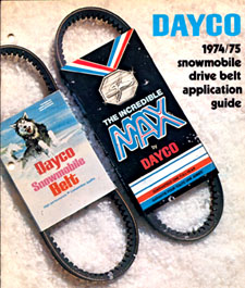 Dayco Snowmobile Belt Cross Reference Chart - Image Of Belt