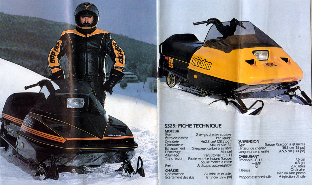 Ski Doo Snowmobile 1984 Bombardier Vintage Dealer sales brochure 